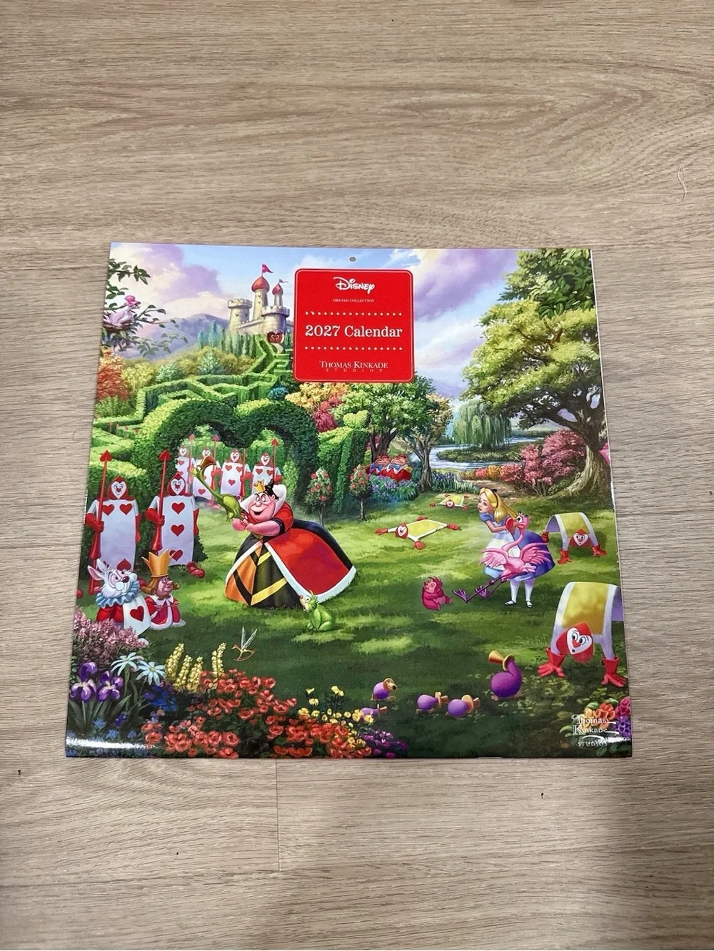 Disney Alice in Wonderland Calendar Cover - Green, Pink, Purple, Red
